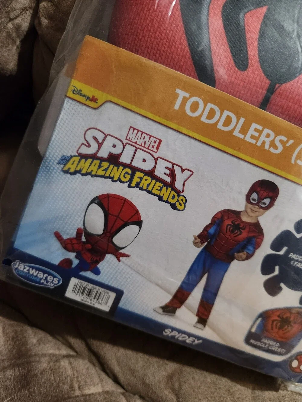 Marvel Spidey Amazing Friends Toddler Costume 3T 4T Spider-Man Jumpsuit Mask